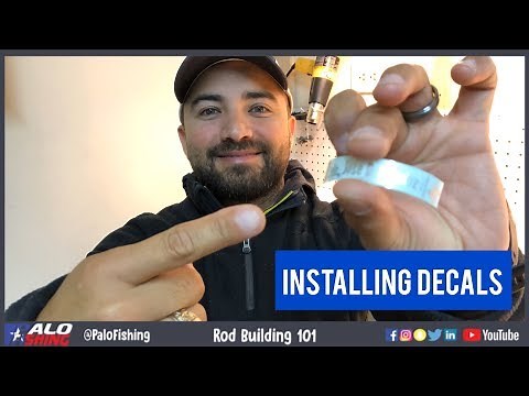 Rod Building 101: How to Install Decals on Fishing Rods