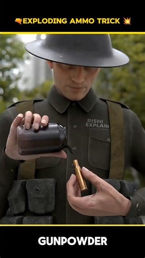 Exploding Ammo Trick 💥🔫 #trendingfacts #history