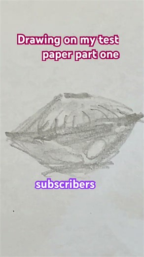 Drawing on my test paper part 1 😂