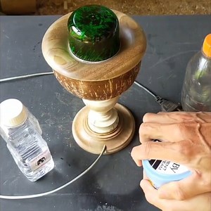 142K views · 351 reactions | Table Lamp making using coconut shell | Kitchen Craft & DIY | Facebook