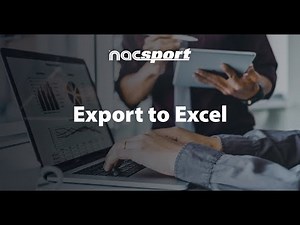 Export to Excel