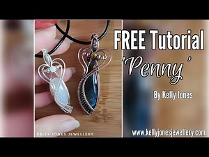 Wire Wrap Pendant Tutorial 'Penny' by Kelly Jones.