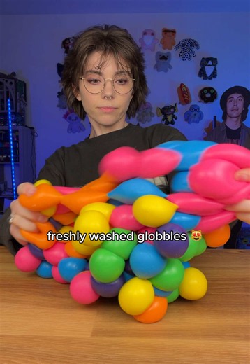 they’re so much stickier now! 🫪 #asmr #satisfying #globbles #musthave #asmrsounds