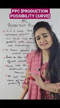 Production Possibility Curve Explained | Class 11 & 12 Economics #ytshorts #ytvideoes #exam #viral