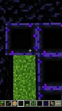 I Built a Fallen Nether Portal in Minecraft #shorts