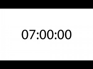 Professional 7 hour | 07:00:00 timer