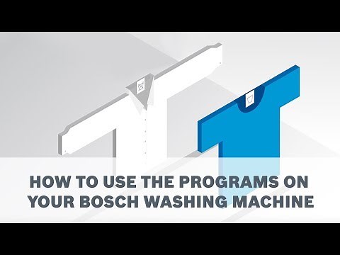 How to utilise the wash programs on your Bosch Front Load Washing Machine