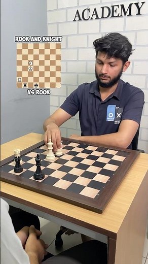 Unbelievable Rook and Knight Coordination Traps the Rook in Chess Endgame #chessgame #chessshorts