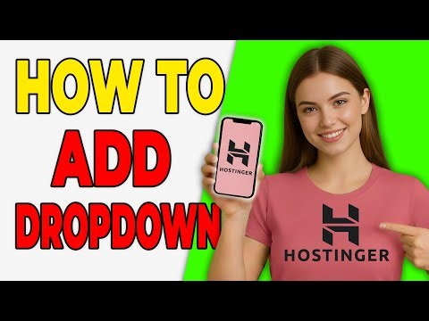 How To Add Dropdown Menu In Hostinger Website Builder (Step-By-Step)