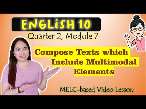 Compose Texts including MULTIMODAL ELEMENTS | GRADE 10 |MELC-based VIDEO LESSON |QUARTER 2| MODULE 7