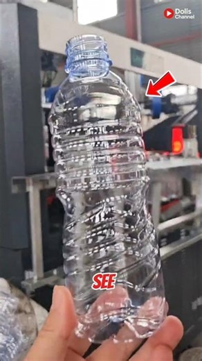 Super sophisticated machine for making plastic bottles 😱