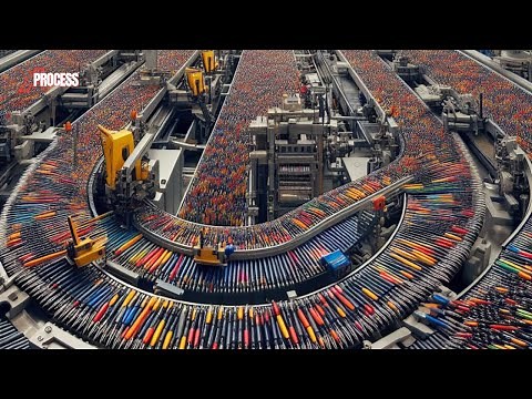 How BIC PENS are Made in Factories | How is INK Made?
