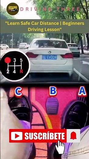 "Learn Safe Car Distance | Beginners Driving Lesson"