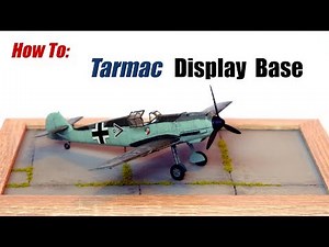 How To Make a Cheap & Easy Tarmac Display Base for Scale Models