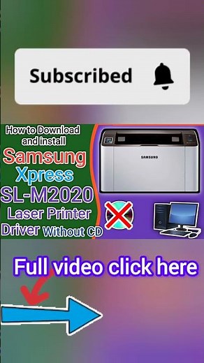 Samsung Xpress SL-M2020W Laser Printer Setup with computer without CD.#samsung #printer