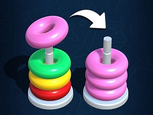 Play Color Hoop Stack | Free Online  Games. KidzSearch.com