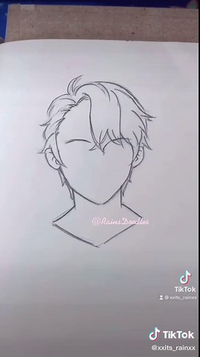 Drawing Tutorial: How to Draw Anime Guy Hair