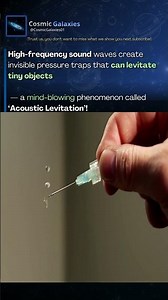 🌌 Floating with Sound?! The Invisible Power of Acoustic Waves 🔊✨ #shorts