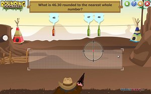 An exciting math game for Fifth Grade kids to learn rounding decimals...