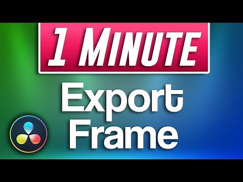 How to Save Frame as Image in Davinci Resolve | Export Frame Tutorial