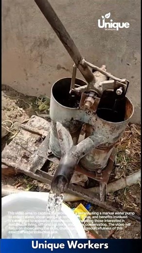 Water collection: a sustainable infrastructure with manual pumping