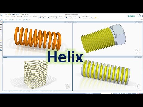 Solid Edge Tutorials #37 | How to use Helix command (Helix Protrusion & Helix Cutout)