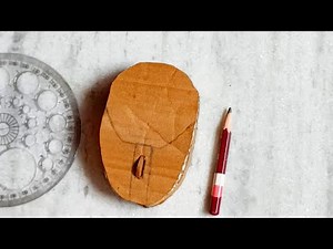 How To Make Mouse With Cardboard । Make A Computer Mouse From Cardboard