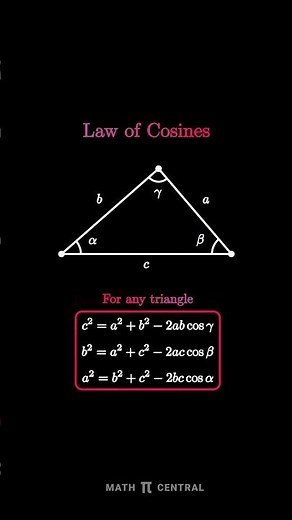 Triangle Mastery: Understanding the Law of Cosines #math #trignometry #fyp #SmartStudy