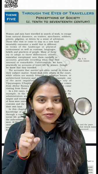 Through the eyes of Travellers| Book 2 #oneminute #class12history #history