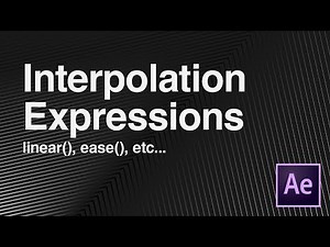 Interpolation Expressions (linear & ease) - Adobe After Effects