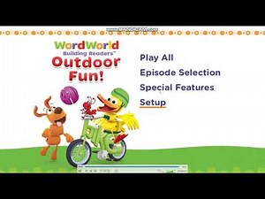 Wordworld Outdoor Fun DVD Menu Walkthrough