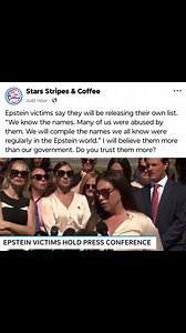 It's a shame what they had to go through. I commend them for keeping up with all the names. How do you feel. #EpsteinFiles #victims #truth #FollowUsForMore #followme | Stars Stripes & Coffee