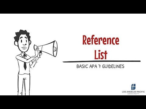 Basic APA 7 Guidelines | Reference List