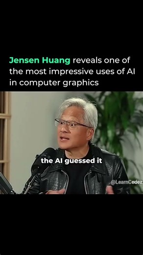 Jensen Huang Reveals How AI Creates 4K Graphics 🤯 #JensenHuang #NVIDIA #AI