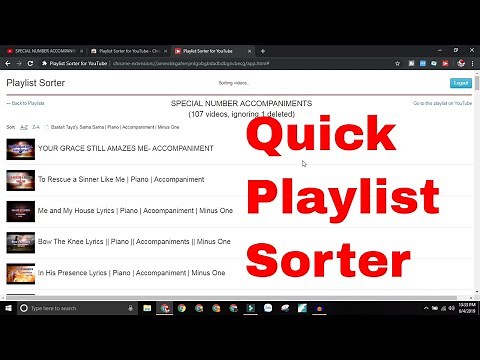 How To Sort Playlist Content in Alphabetical Order | Playlist Sorter