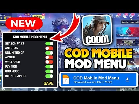 ✅ COD MOBILE MOD MENU 2025 🔴 Aimbot, Wallhack & Unlimited CP | Working CODM HACK/MOD (Android/iOS)