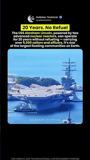 20 Years on ONE Fuel Tank?! 🤯 The Nuclear Aircraft Carrier