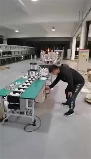 High Performance Automatic LED Bulb Light Assembly Conveyor Production Line