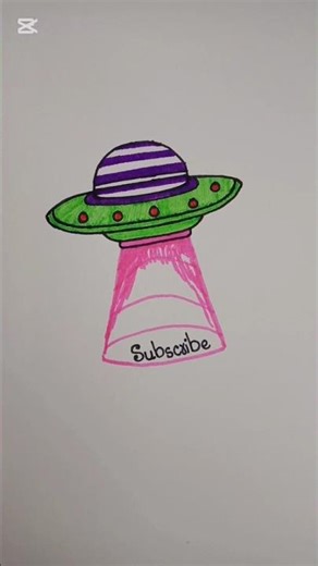 "How to Draw a UFO Step by Step | Easy Drawing Tutorial"#viral #art #trending #ytshorts #drawing