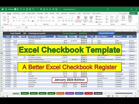 A Better Excel Checkbook Register (2024)
