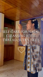 12K views · 35 reactions | Sutra Neti (Nasal Cleansing with a Thread)...