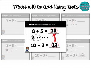 Make a 10 Addition Strategy - Little Owl's Teacher Treats