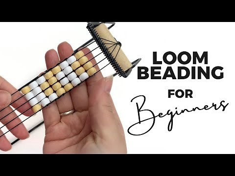 Beginner Basic Beading Loom Technique - with Big Beads