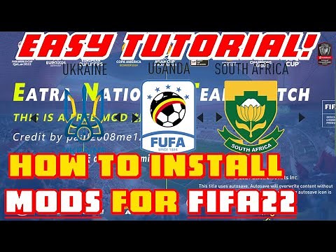 HOW TO INSTALL MODS ON FIFA22 - EASY TUTORIAL! (Gameplay / National Teams / Kits etc)