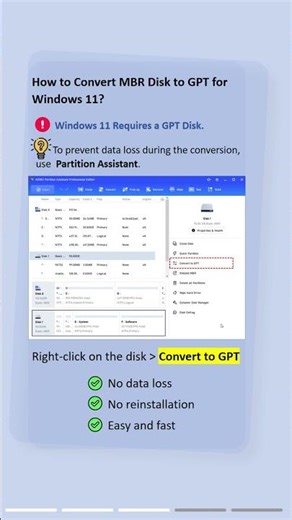 How to Enable Secure Boot for Windows 11? #secure #boot #windows11 #howto #mbr #gpt #conversion