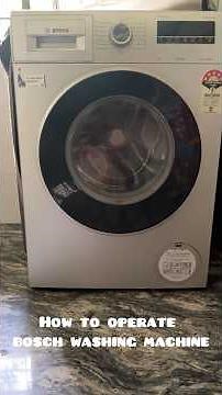How to operate / use Bosch washing machine. ​⁠‪@boschglobal‬