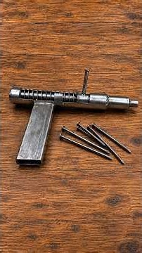 A crazy idea from a welder! How to build a simple nail gun at home !!!