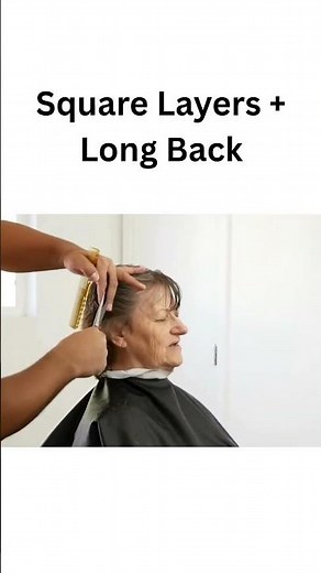 How To Cut Short Square Layers With a Long Back | Step-by-Step Women’s Haircut Tutorial