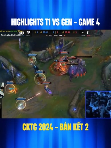 Highlights T1 vs GEN - Game 4 | CKTG 2024 - Bán Kết 2 | Hoàng Luân