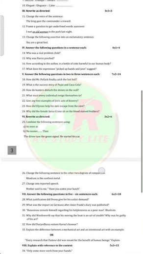 💥SSLC ENGLISH MODEL QUESTION PAPER 1 || 2025-26 #puc #viral #english